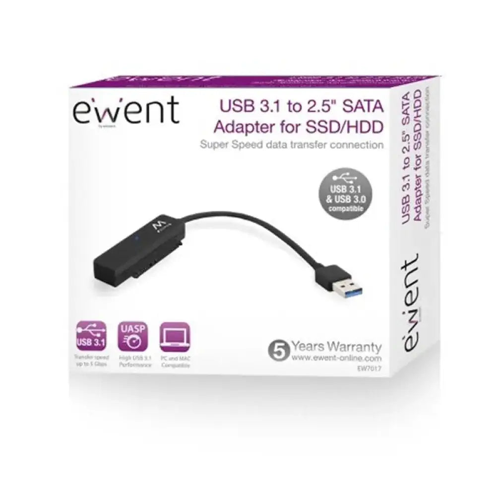Ewent Cable USB 3.1 Adp Sata 2.5"SSD/HD - detalle