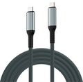 EWENT CABLE USB 4 GEN 3 TIPO C MACHO A MACHO, FABRIC, 1M