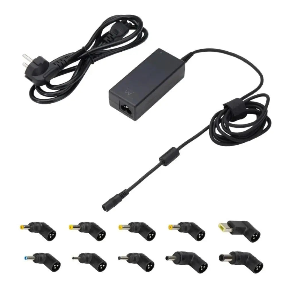EWENT Cargador Auto. Univer Notebook 65W 10 Puntas