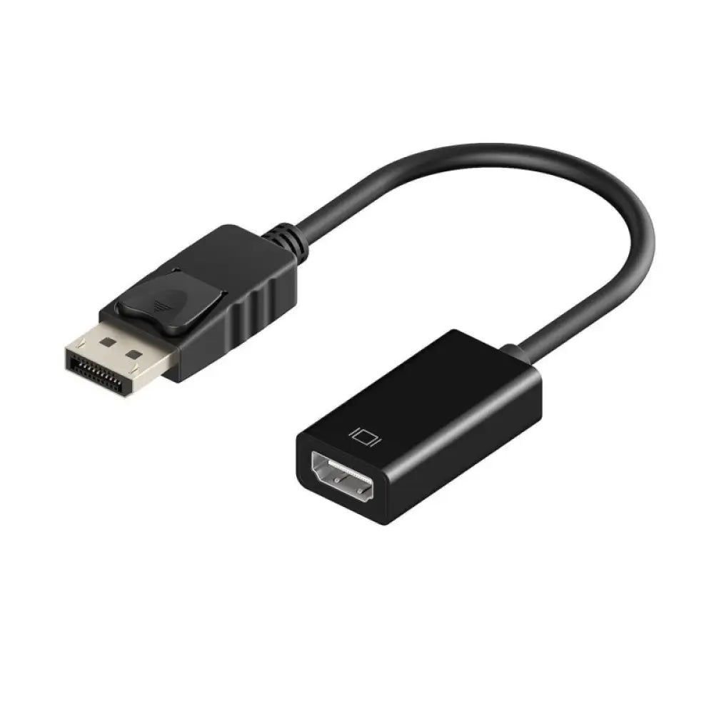 Cable convertidor DisplayPort a HDMI de 0,15m de la marca EWENT, para conexión de audio y video en dispositivos compatibles.