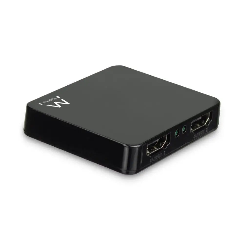 Divisor HDMI 4K EWENT de 1 entrada a 2 salidas, cables y accesorios para PC, alta velocidad y calidad de imagen.
