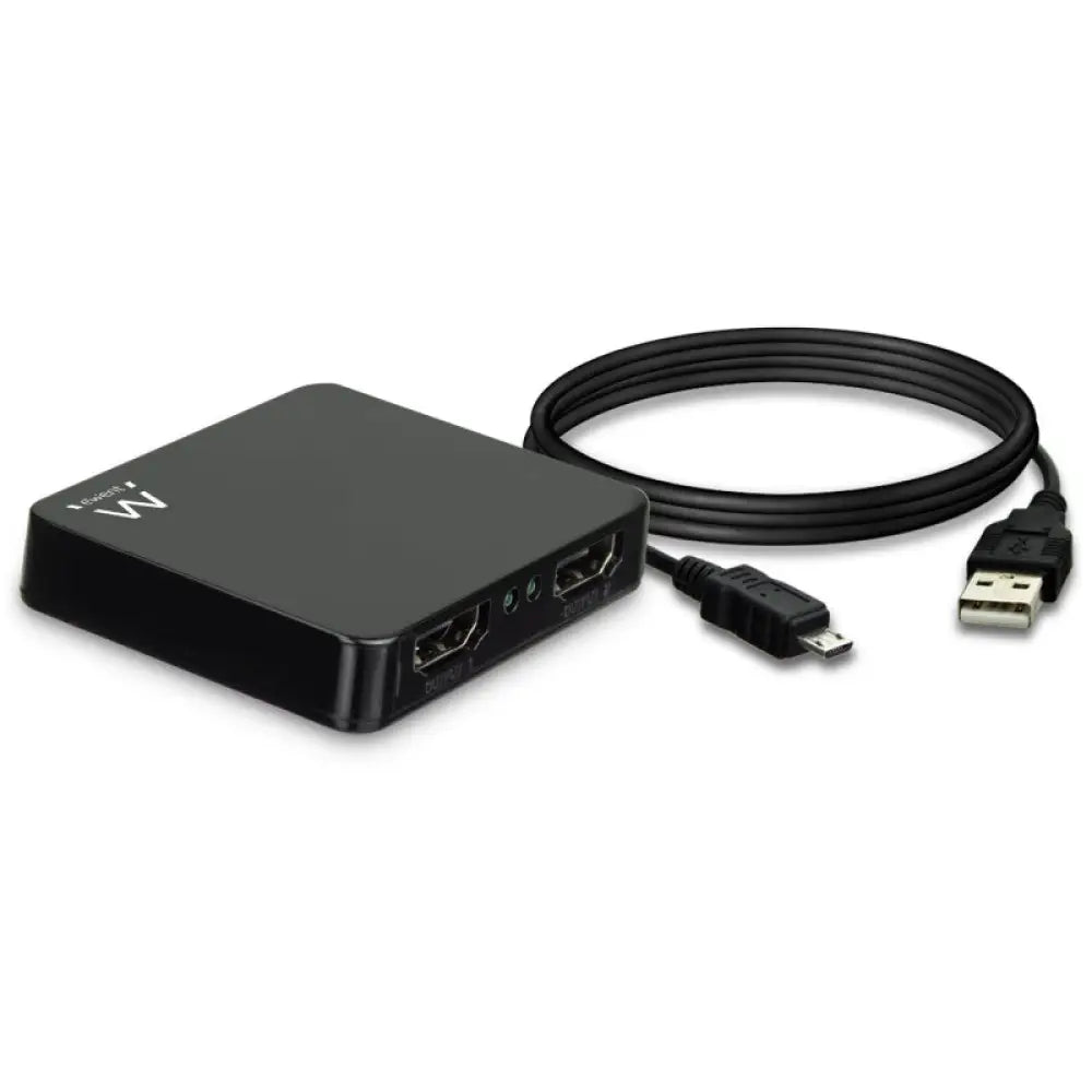 Divisor HDMI 4K EWENT para dividir señal 1x2 con alta velocidad y calidad de imagen en cables y accesorios PC