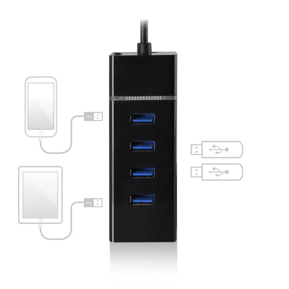 Ewent E1137 HUB USB TIPO C 4 PUEROS USB 3.1 - detalle