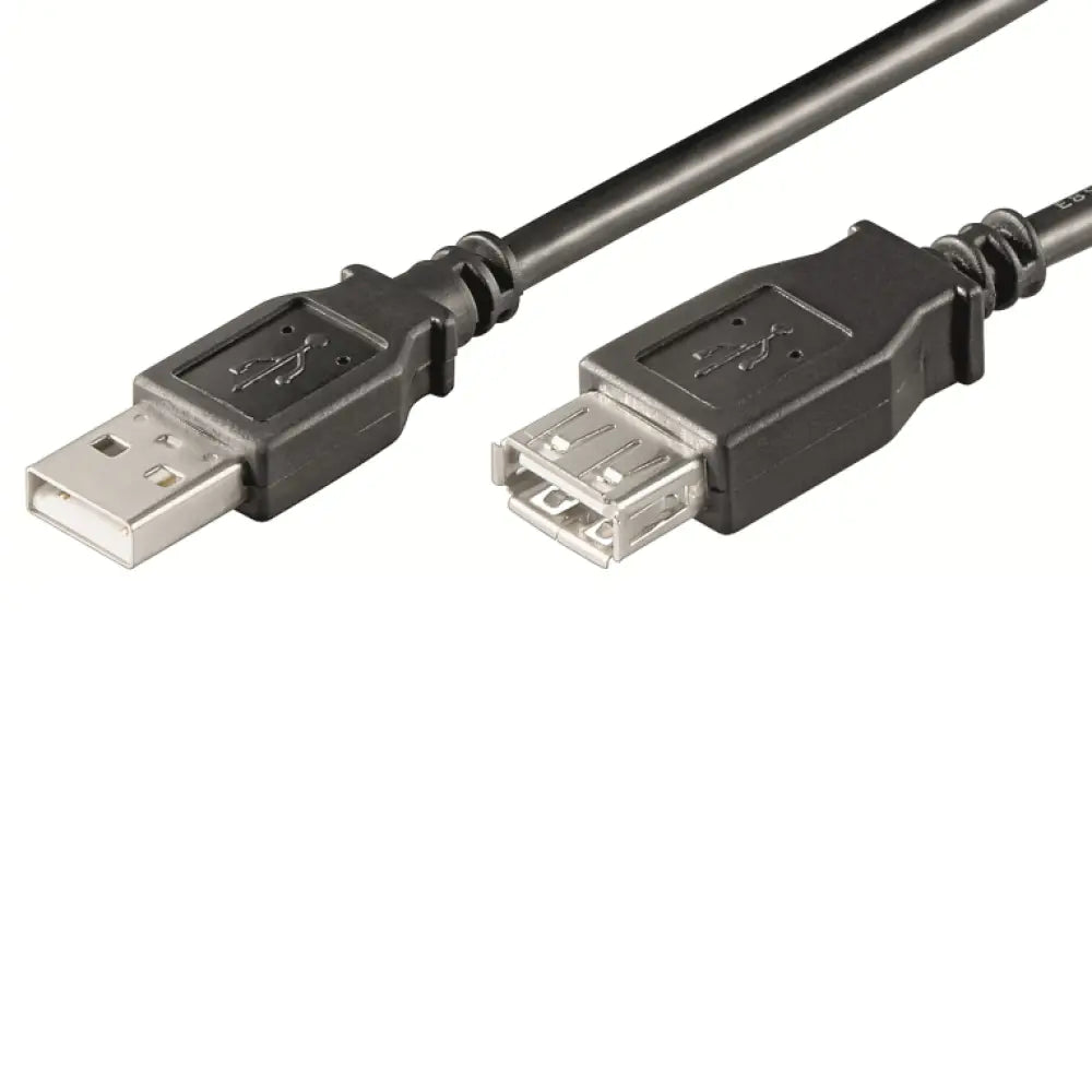 Cable USB Ewent EC1011 de 1 m con conector USB A negro, ideal para conexiones rápidas y confiables.
