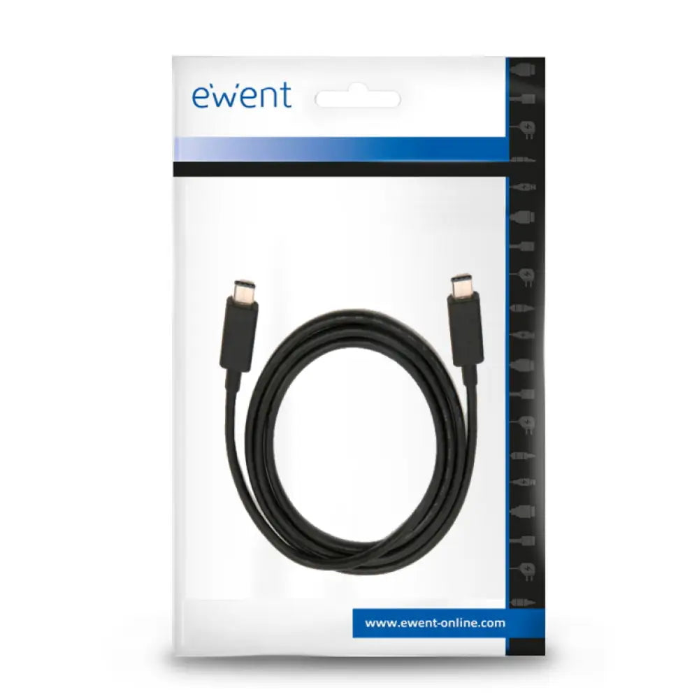 Ewent EC1045 cable USB USB 3.2 Gen 2 (3.1 Gen 2) 1 m USB C Negro - detalle
