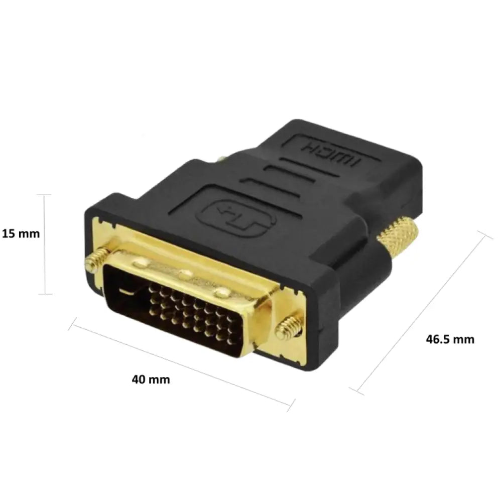 Ewent EC1371 cambiador de género para cable DVI-D 24+1 HDMI Negro - detalle