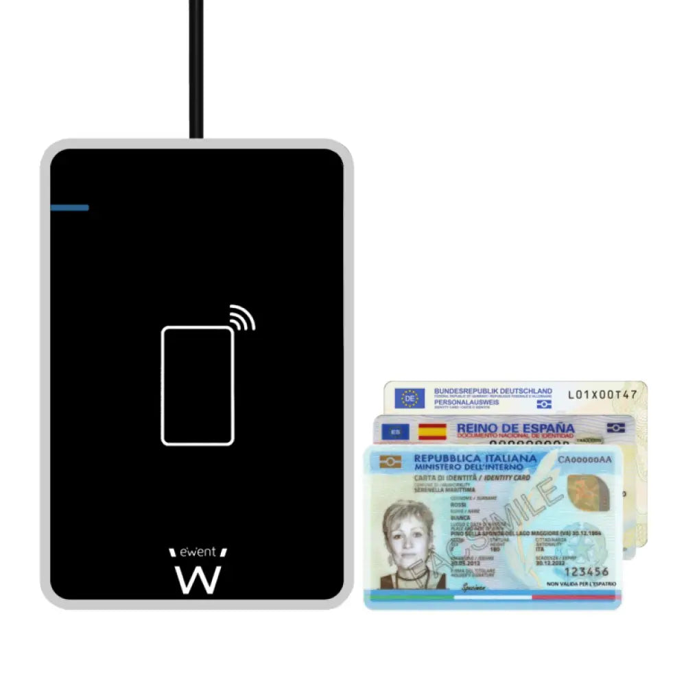 Ewent EW1053 lector de tarjeta magnética USB Negro - detalle
