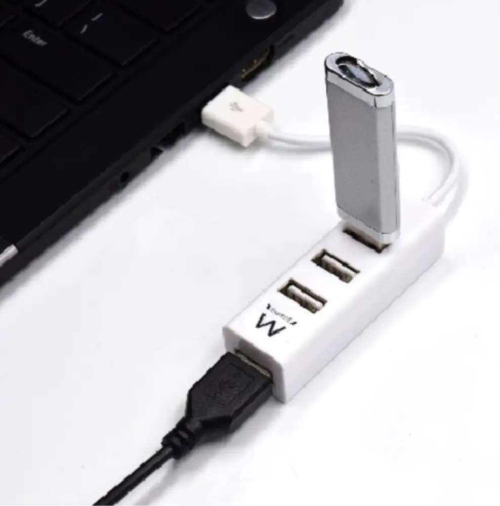 Ewent EW1122 hub de interfaz USB 2.0 Blanco - detalle