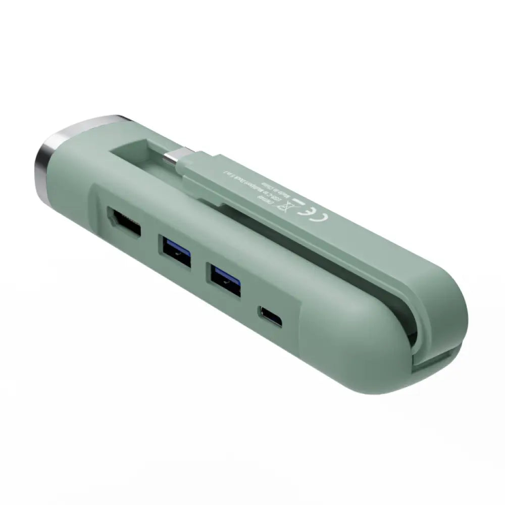 Ewent EW1148 base para portátil y replicador de puertos Alámbrico USB 3.2 Gen 1 (3.1 Gen 1) Type-C Verde - detalle