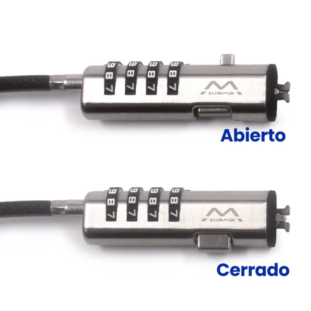 Ewent EW1238 cable antirrobo Negro 1.8 m - detalle