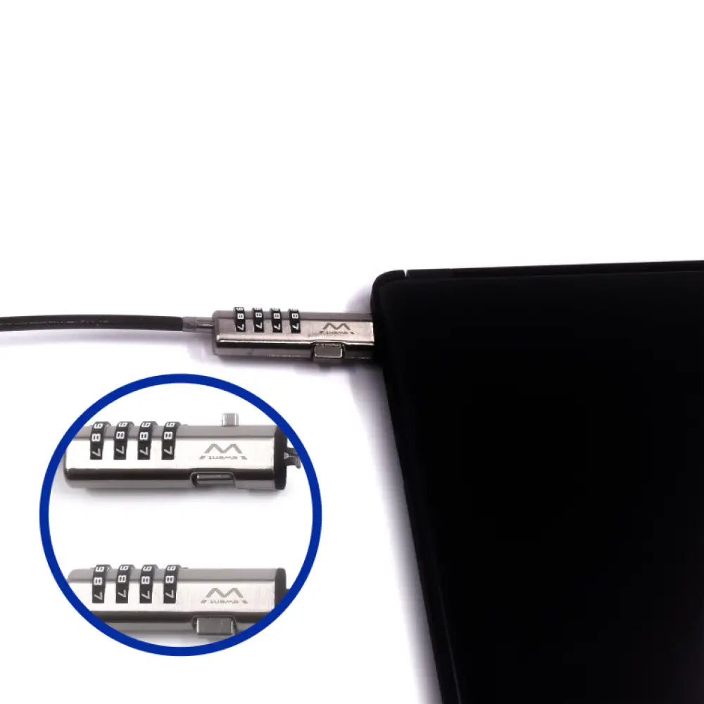 Ewent EW1238 cable antirrobo Negro 1.8 m - detalle