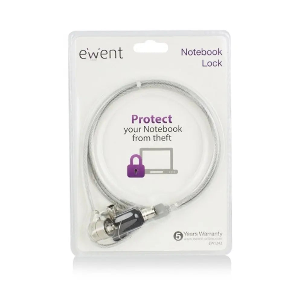 EWENT EW1242 Cable de Seguridad con llave - detalle