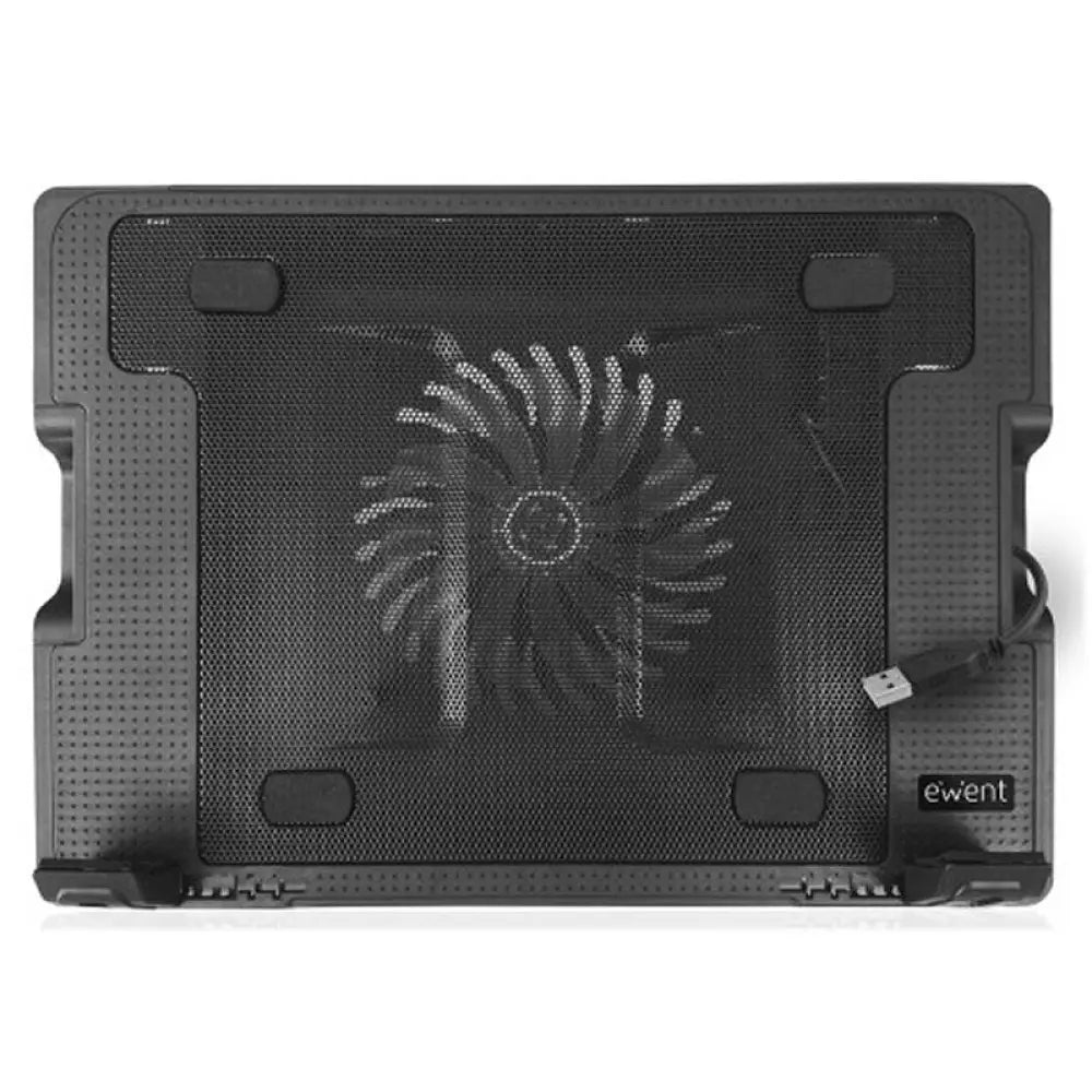 EWENT EW1258 Soporte Ventilador Portatil 17"+2 USB - detalle
