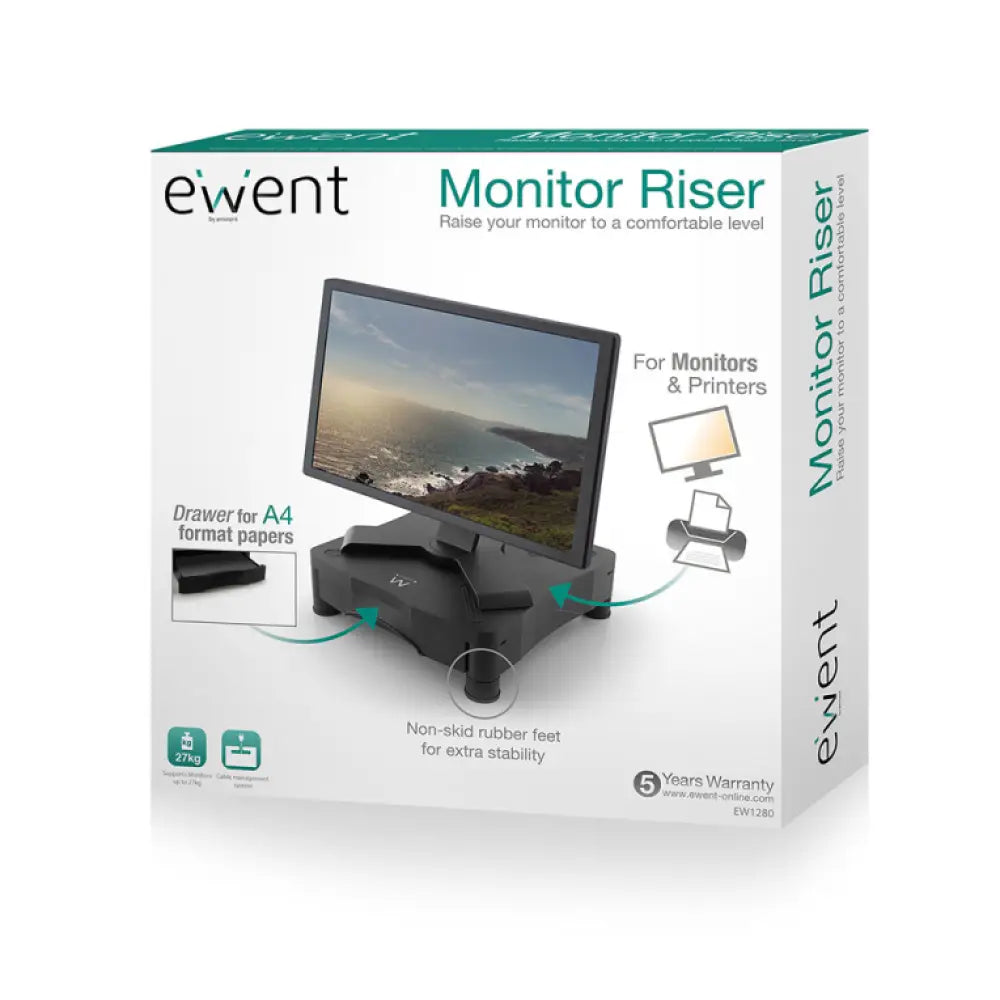 Ewent EW1280 soporte para monitor Negro Escritorio - detalle