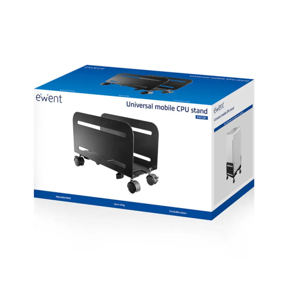 Ewent EW1291 soporte de CPU Carro para equipo informático Negro - detalle