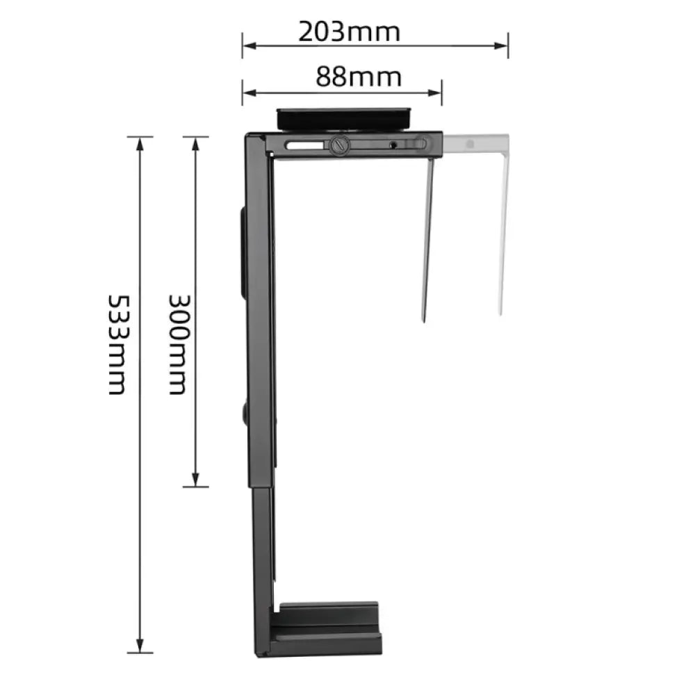 Ewent EW1293 soporte de CPU Soporte para instalación de CPU bajo mesa Negro - detalle