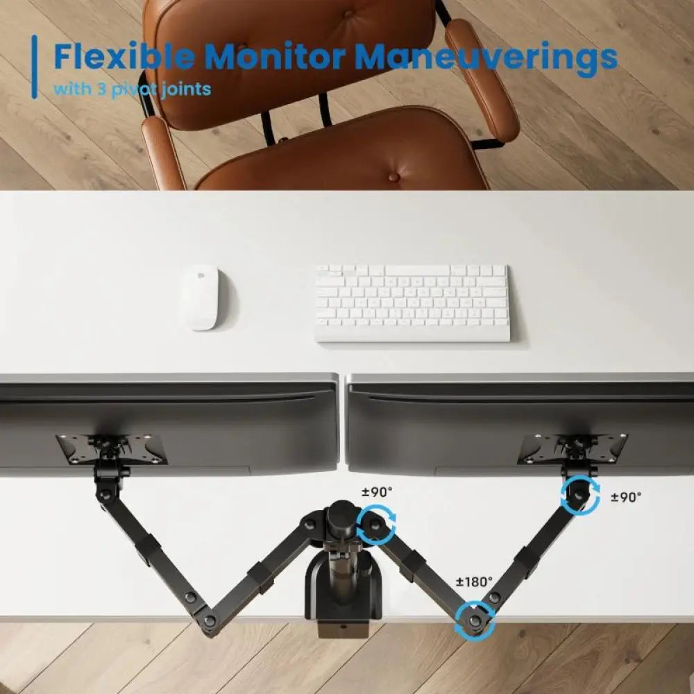 EWENT EW1512 Soporte mesa 2 monitor 13-32" - detalle