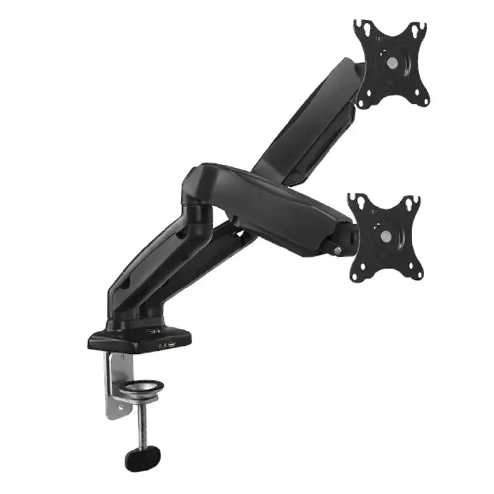 Soporte de mesa EWENT EW1516 para TV y monitor de 27 a 34 pulgadas con puerto USB y micrófono incluido.