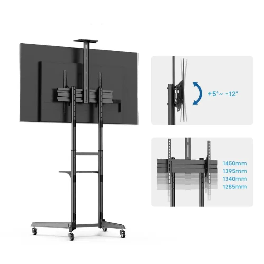 EWENT EW1539 Soporte suelo con ruedas tv 37" a 70" - detalle