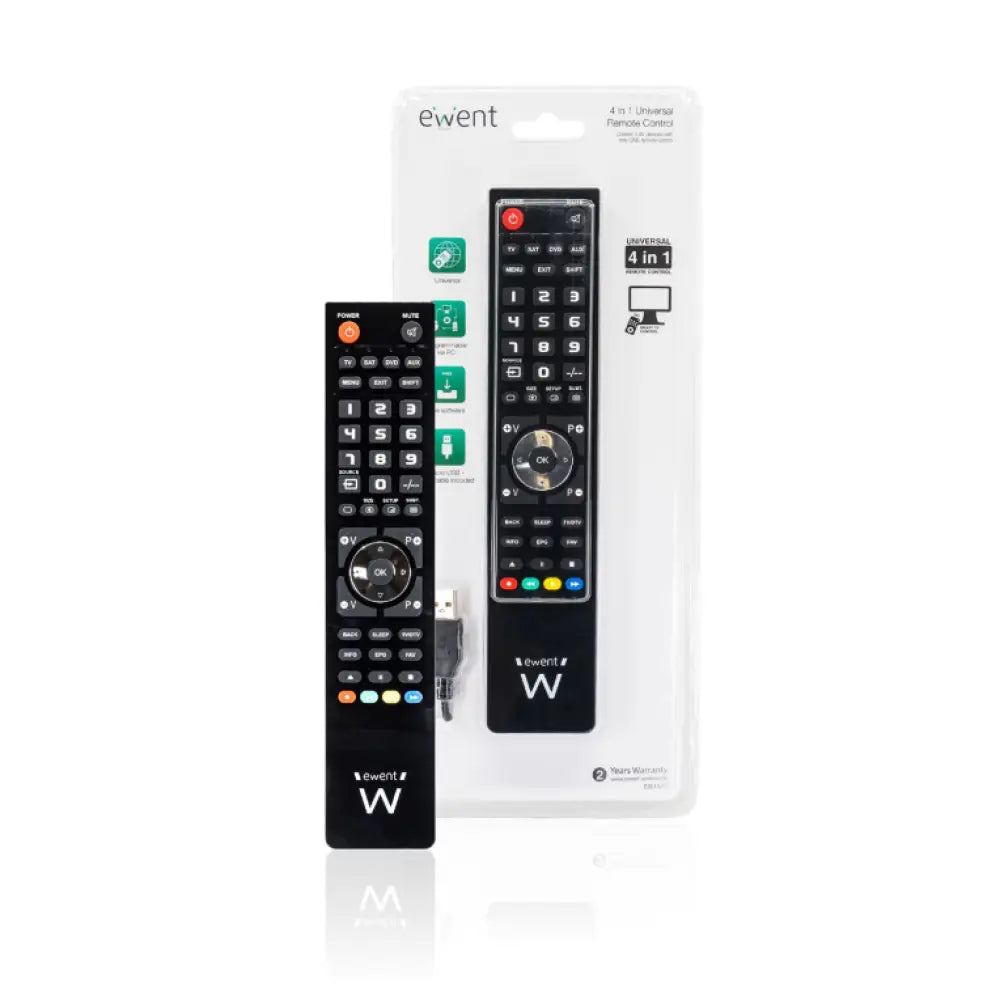 Ewent EW1570 mando a distancia DTT. DVD/Blu-ray. Proyector. SAT. STB. Altavoz para barra de sonido. TV. Universal. VCR Botones - detalle