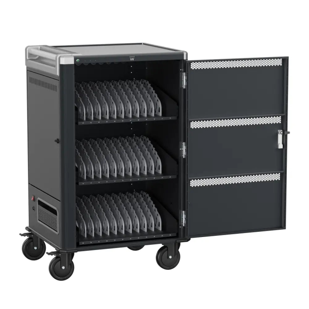 Ewent EW1701 carrito y armario de dispositivo portátil Armario de gestión y carga para dispositivos portátiles Negro. Gr