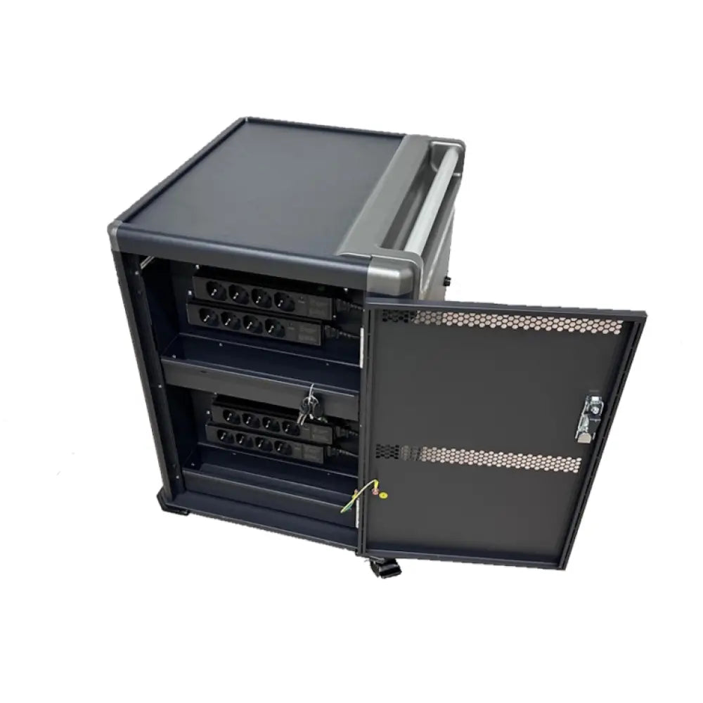 Ewent EW1703 carrito y armario de dispositivo portátil Carro de gestión y carga para dispositivos portátiles Negro. Gris - detalle