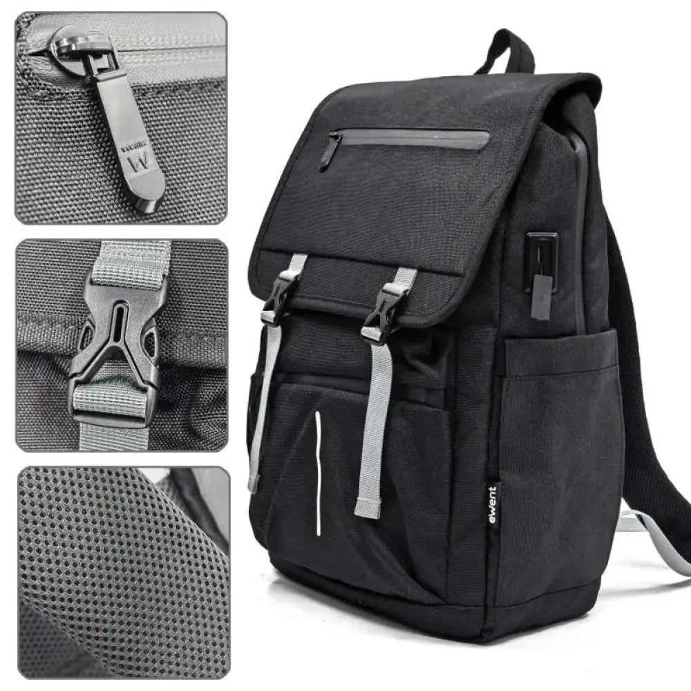EWENT EW2537 Mochila 16.1" Vintage - detalle
