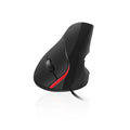Ratón USB óptico EWENT EW3156 con resolución de 1000 DPI, diseño ergonómico y cable conectado.