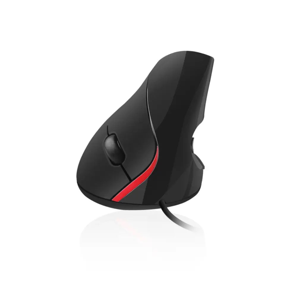 Ratón óptico USB EWENT EW3156 con sensor de 1000 DPI, diseño ergonómico y conectividad tipo A para uso en computadoras.