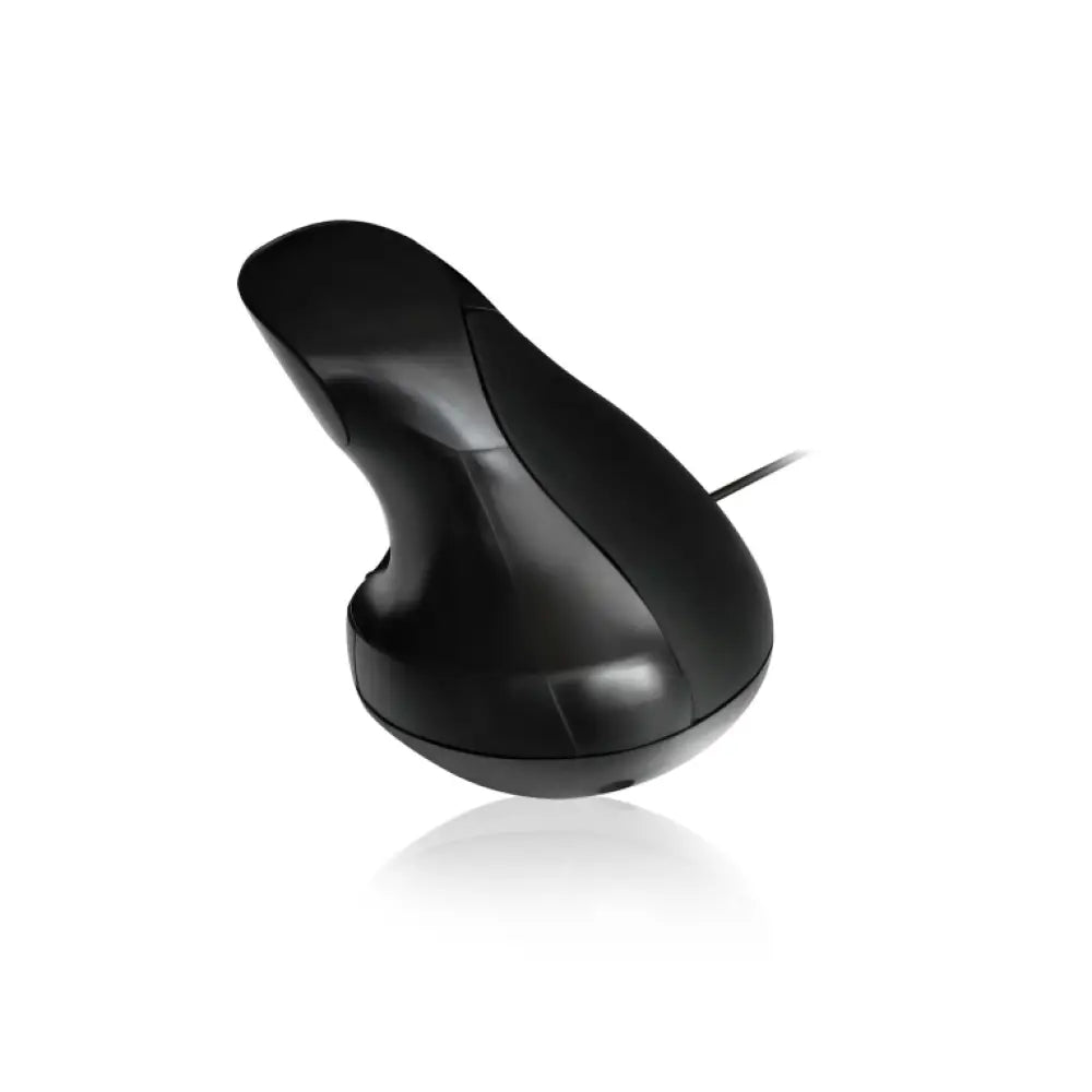 Ratón USB óptico EWENT EW3156 con 1000 DPI, diseño ergonómico en color negro sobre fondo blanco