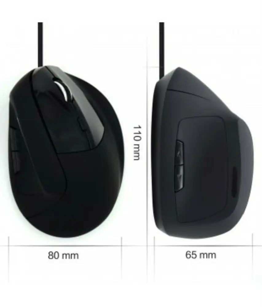 Ratón EWENT EW3157 para mano derecha, óptico USB tipo A, con sensibilidad de 1800 DPI, en color negro.