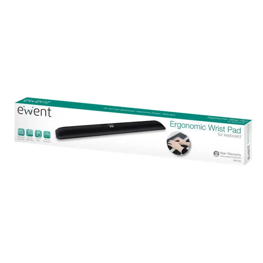 EWENT EW3180 Reposa Muñecas Ergonómico Negro - detalle