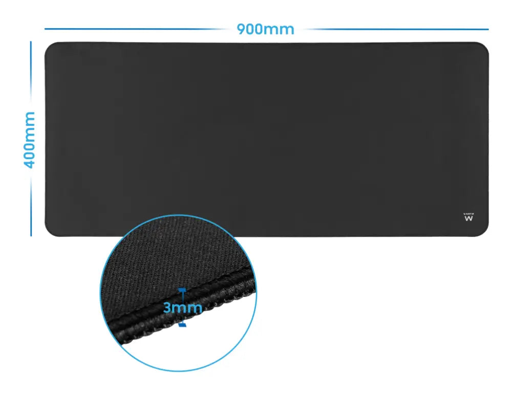 Ewent EW3182 alfombrilla para ratón Alfombrilla de ratón para juegos Negro - detalle