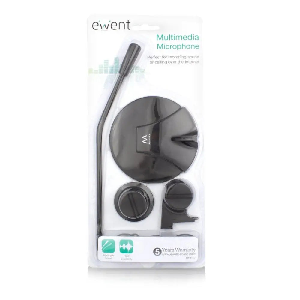 Ewent EW3550 Micrófono Multimedia Negro - detalle