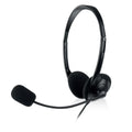 Auriculares con micrófono EWENT EW3563 de estilo estéreo, con diseño compacto y cable, para audio y comunicación clara