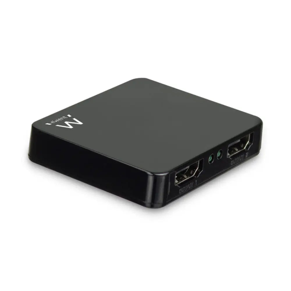 Divisor de vídeo HDMI EWENT EW3720 con 2 puertos HDMI para duplicar señales de video en pantallas diferentes.