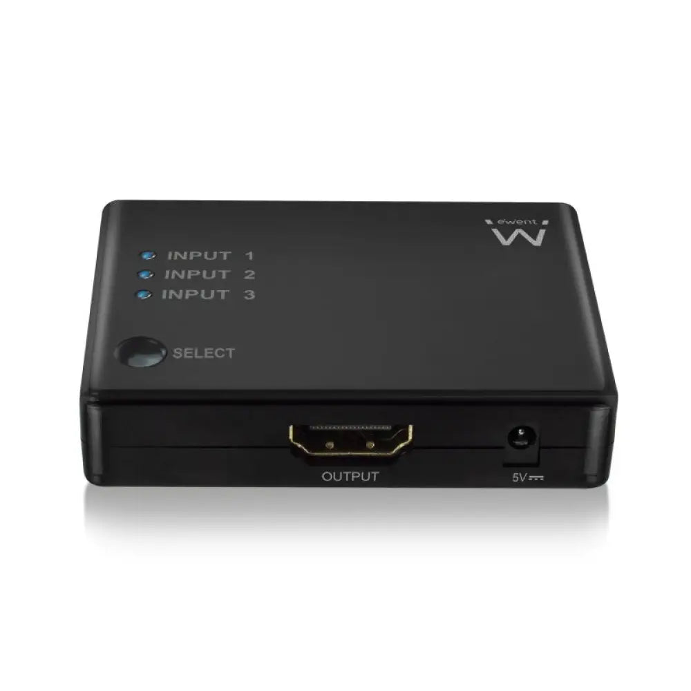 EWENT EW3730 Switch HDMI 4K 3x1con mando distancia - detalle