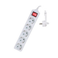 Ewent EW3955 base múltiple 1.5 m 5 salidas AC Interior Blanco