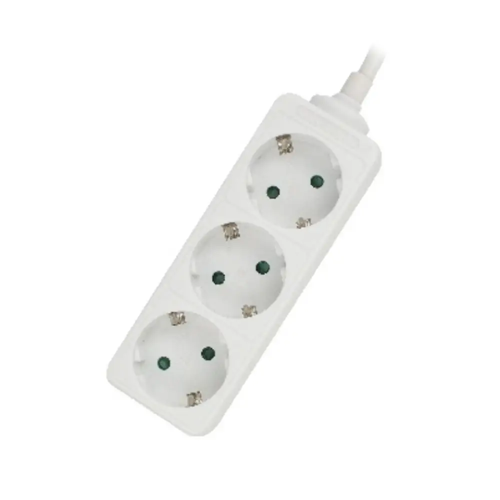 Ewent EW3958 base múltiple 1.5 m 3 salidas AC Interior Blanco - detalle