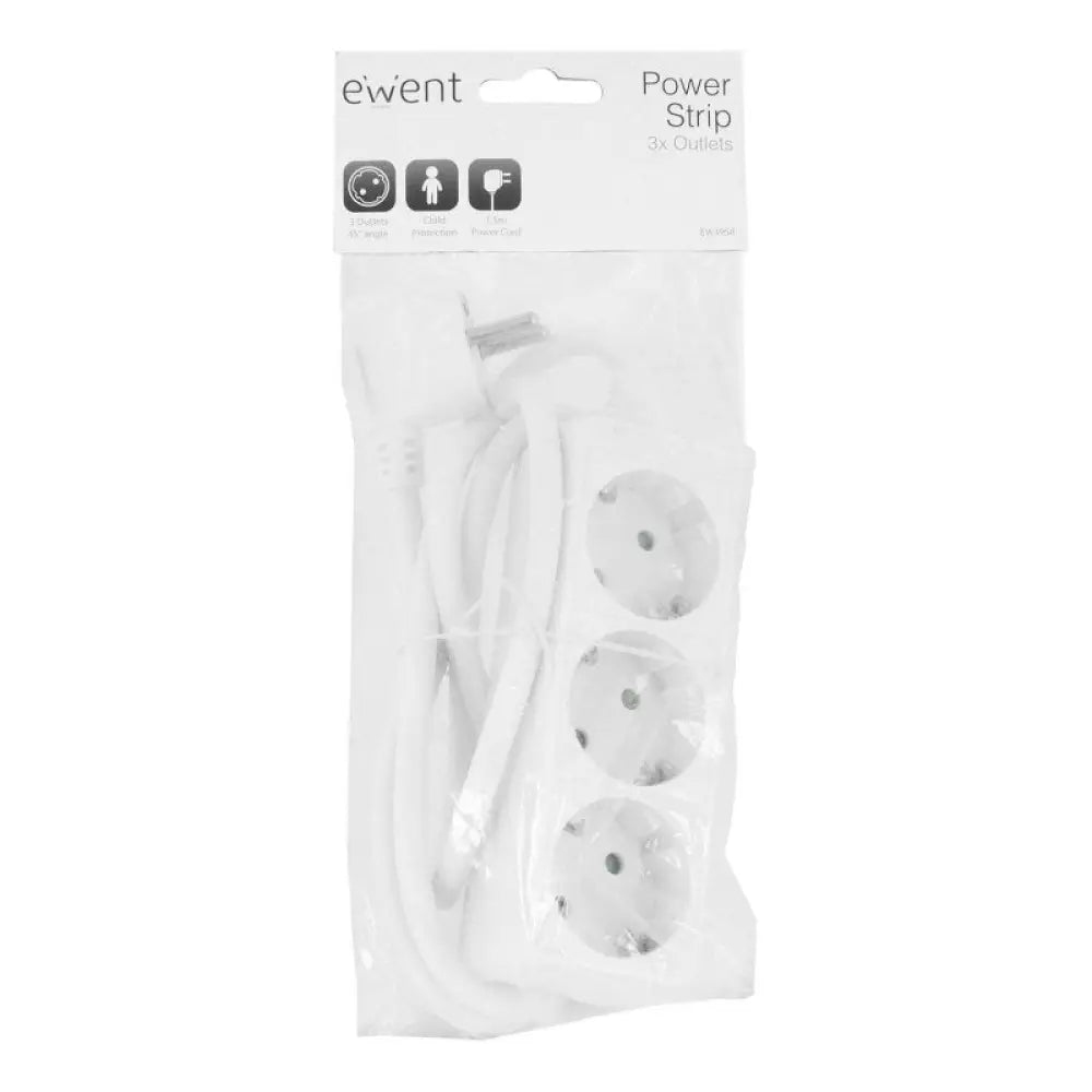 Ewent Ew3958 Regleta 3 tomas Blanco - detalle