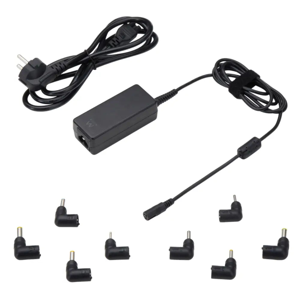 Adaptador e inversor de corriente EWENT EW3963 de 45 W en color negro para uso interior, cargador y conversor de energía.