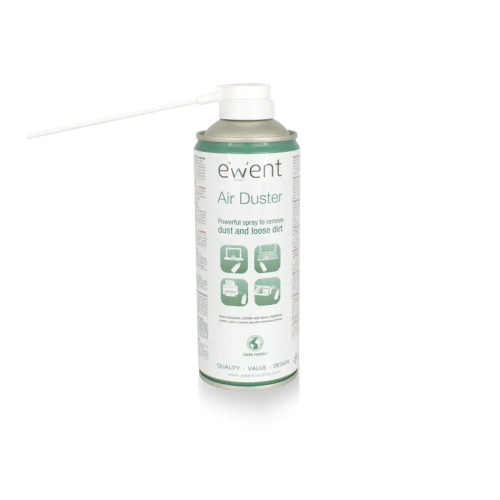 Ewent EW5601 kit de limpieza para computadora Lugares difíciles de alcanzar Limpiador de aire comprimido para limpieza de equipos 400 ml - detalle