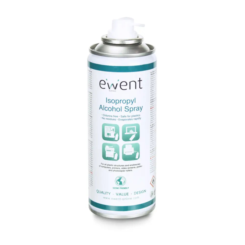 Ewent EW5613 kit de limpieza para computadora Impresora Espray para limpieza de equipos 200 ml - detalle
