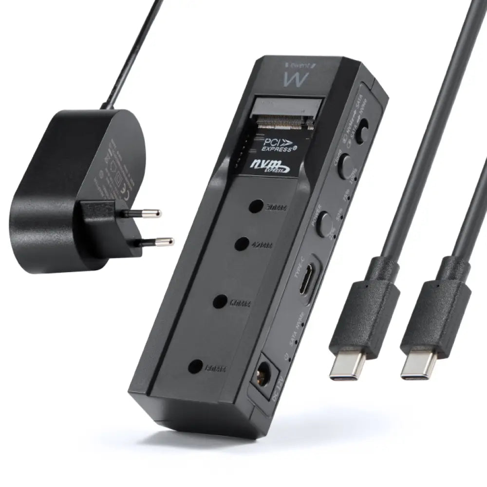 Ewent EW7065 caja para disco duro externo Carcasa de disco duro/SSD Negro 2.5/3.5" - detalle