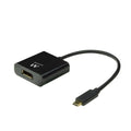 Ewent EW9825 adaptador de cable de vídeo 0.15 m USB Tipo C DisplayPort Negro