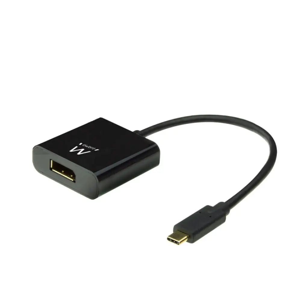 Ewent EW9825 adaptador de cable de vídeo 0.15 m USB Tipo C DisplayPort Negro