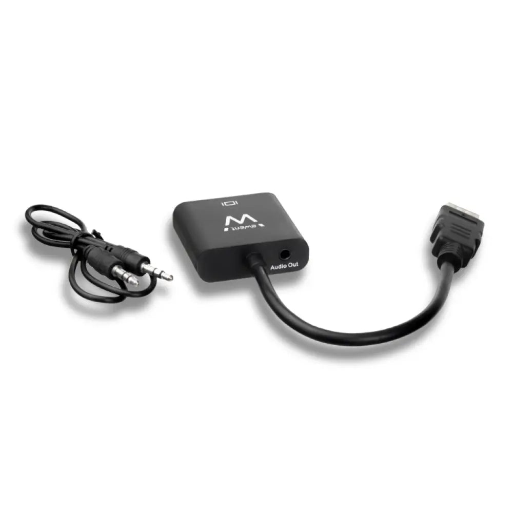 Ewent EW9864 adaptador de cable de vídeo 0.2 m HDMI VGA. 3.5mm Negro - detalle