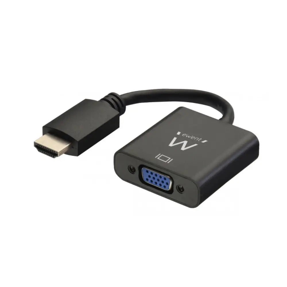 Ewent EW9864 adaptador de cable de vídeo 0.2 m HDMI VGA. 3.5mm Negro - detalle