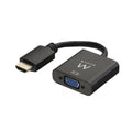 Ewent EW9864 adaptador de cable de vídeo 0.2 m HDMI VGA. 3.5mm Negro