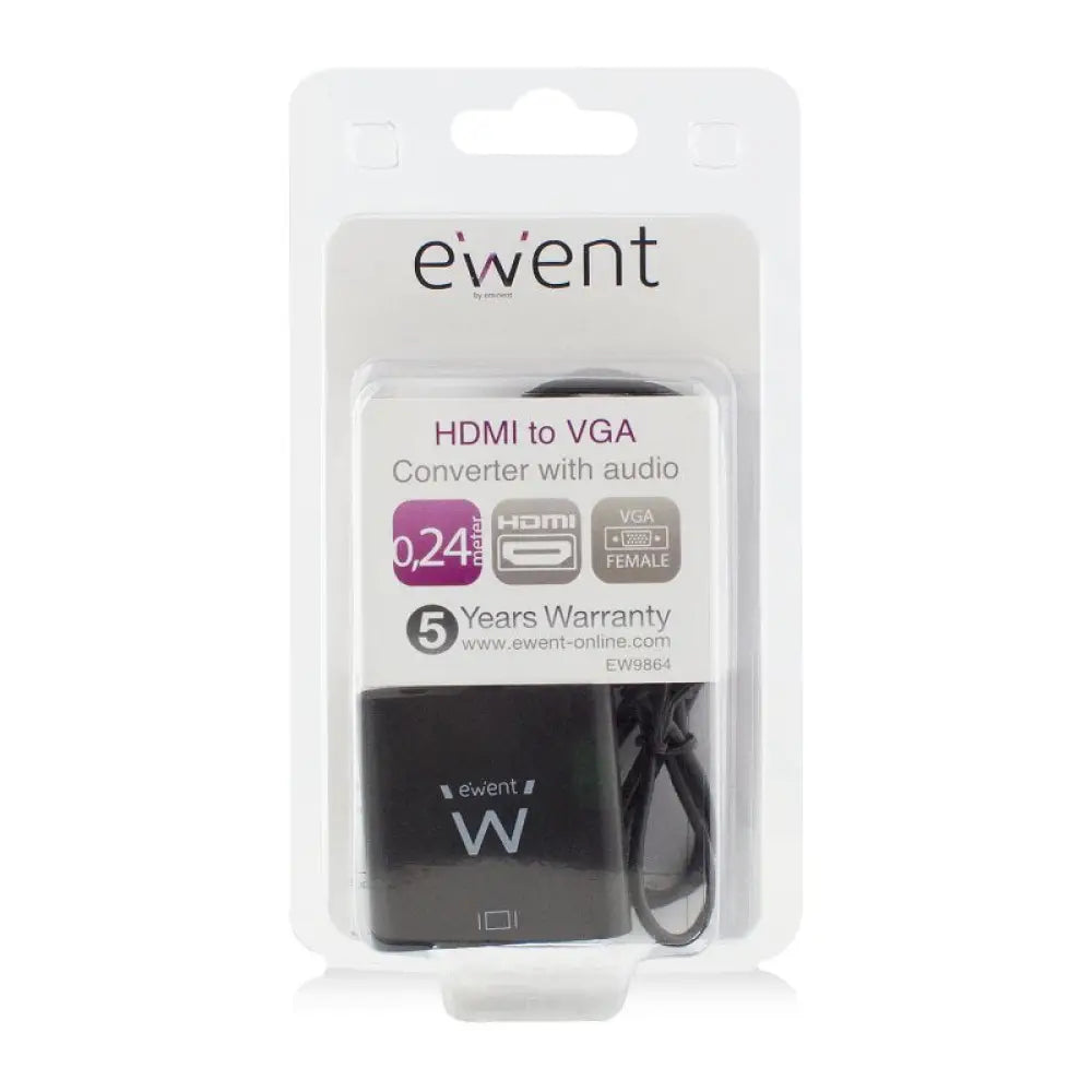 EWENT EW9864 Adaptador Hdmi/Vga con Audio - detalle